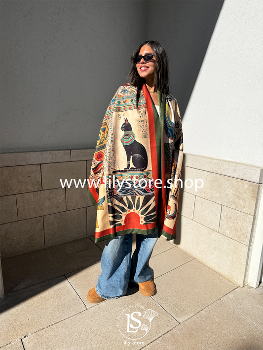 Cleopatra's Scroll Scarf Rectangle