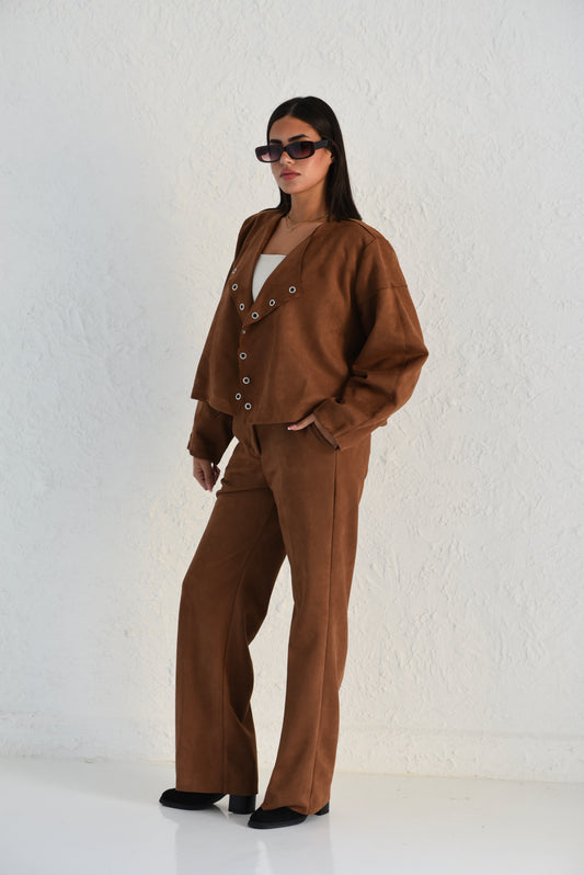 Soft Camel Velvet fit