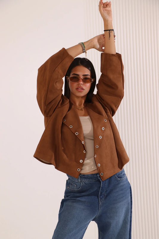 Cowboy jacket + Soft Camel Velvet fit