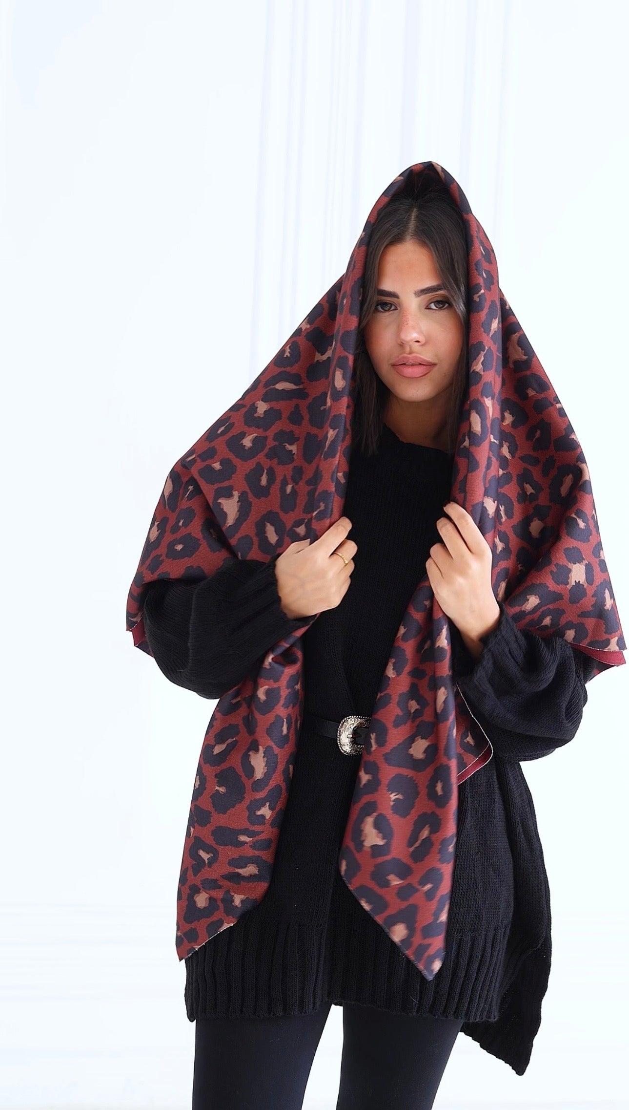 Lillian pullover + The Big Cat Patchwork Scarf