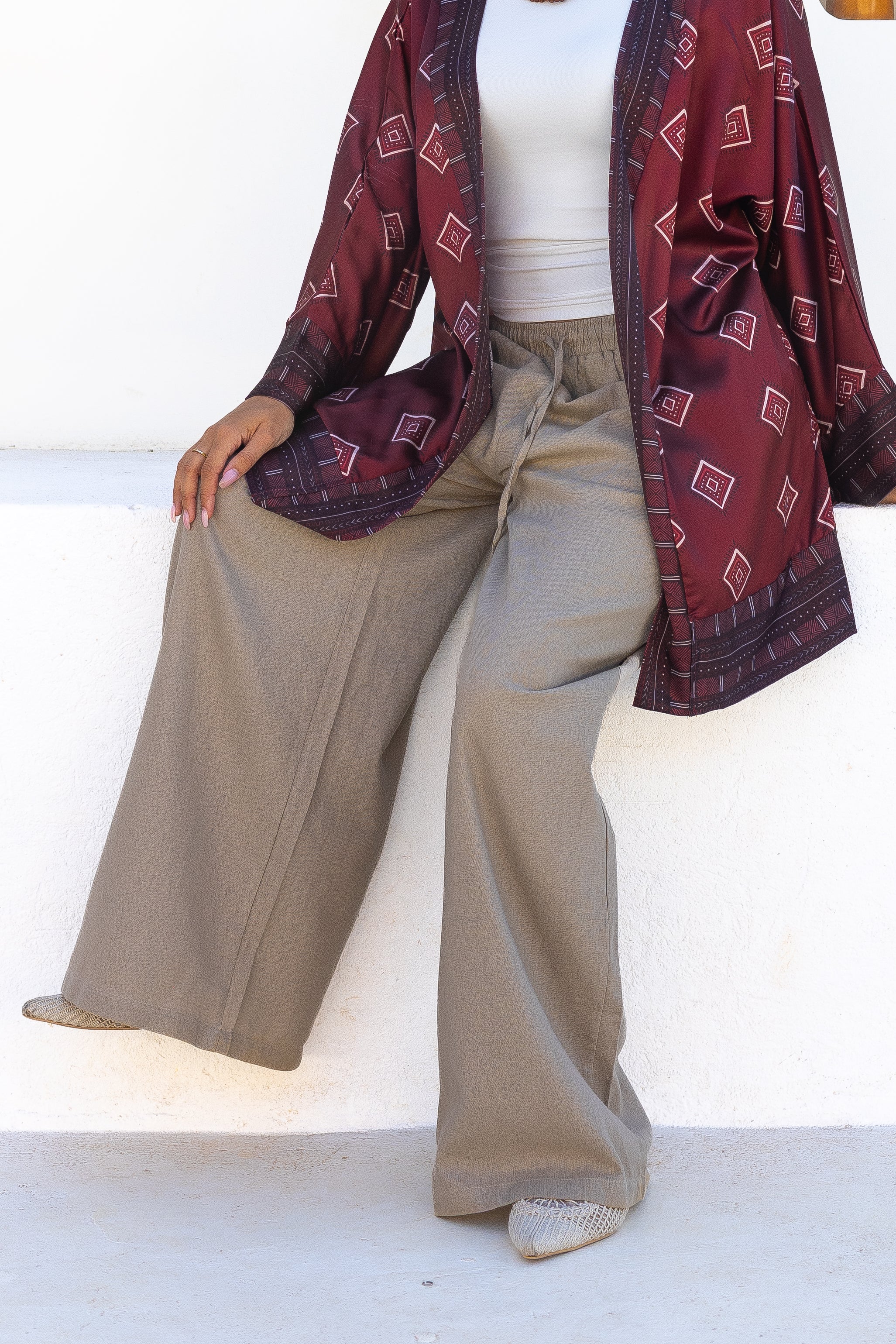 Pure linen pants