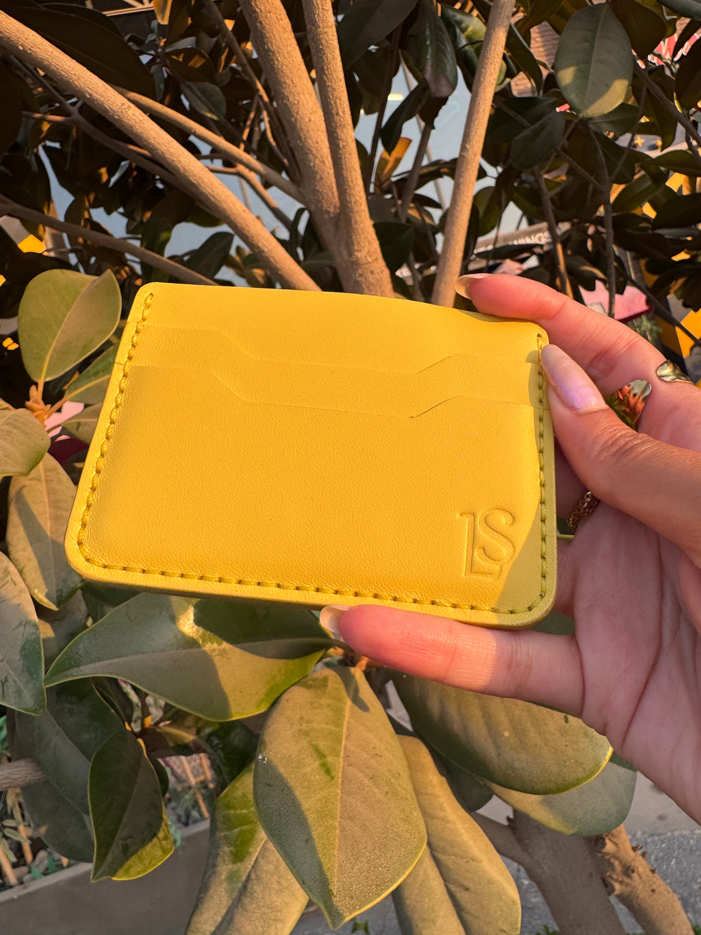 Red fish card holder
