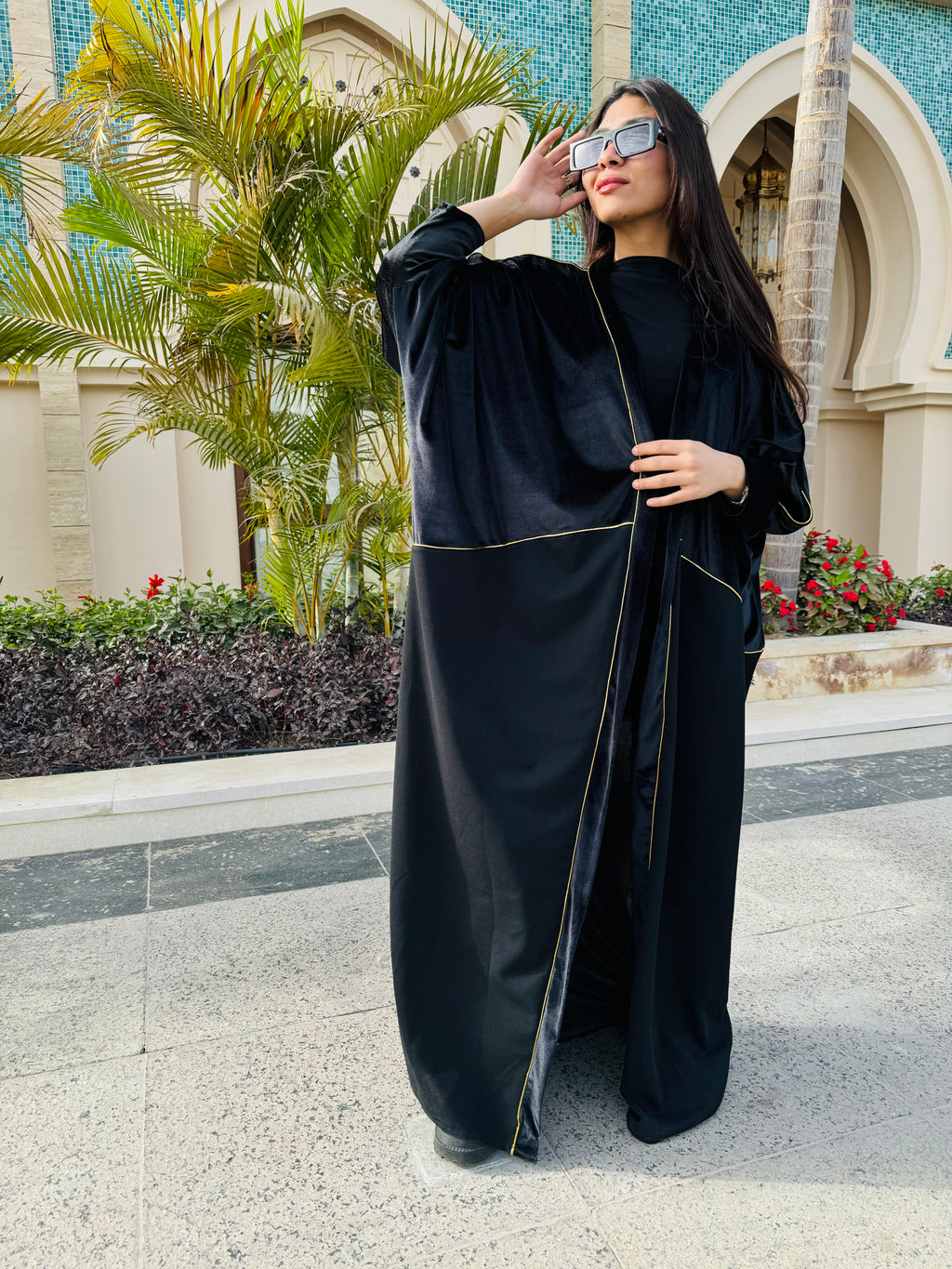 Velvet abaya