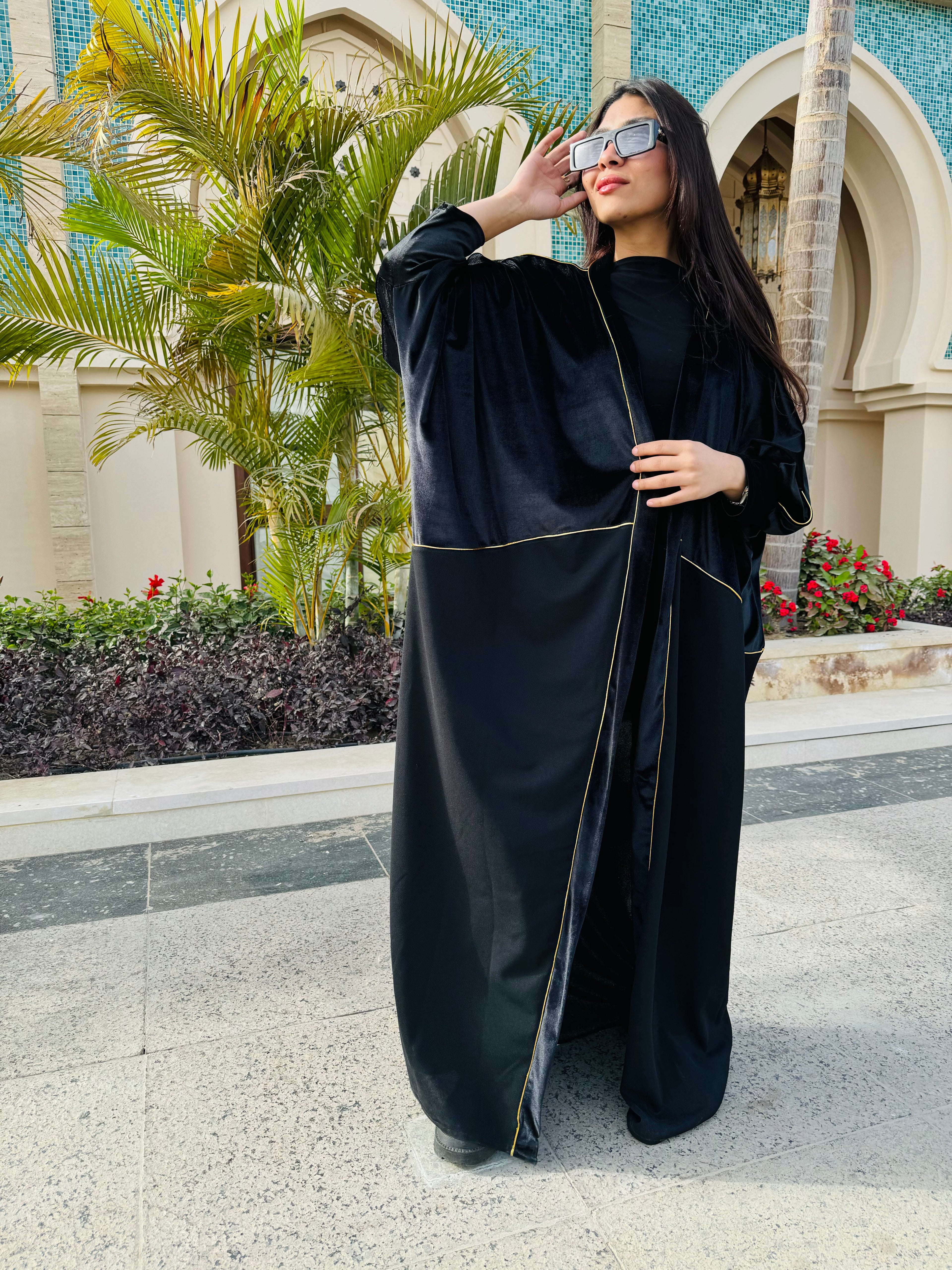 Velvet abaya