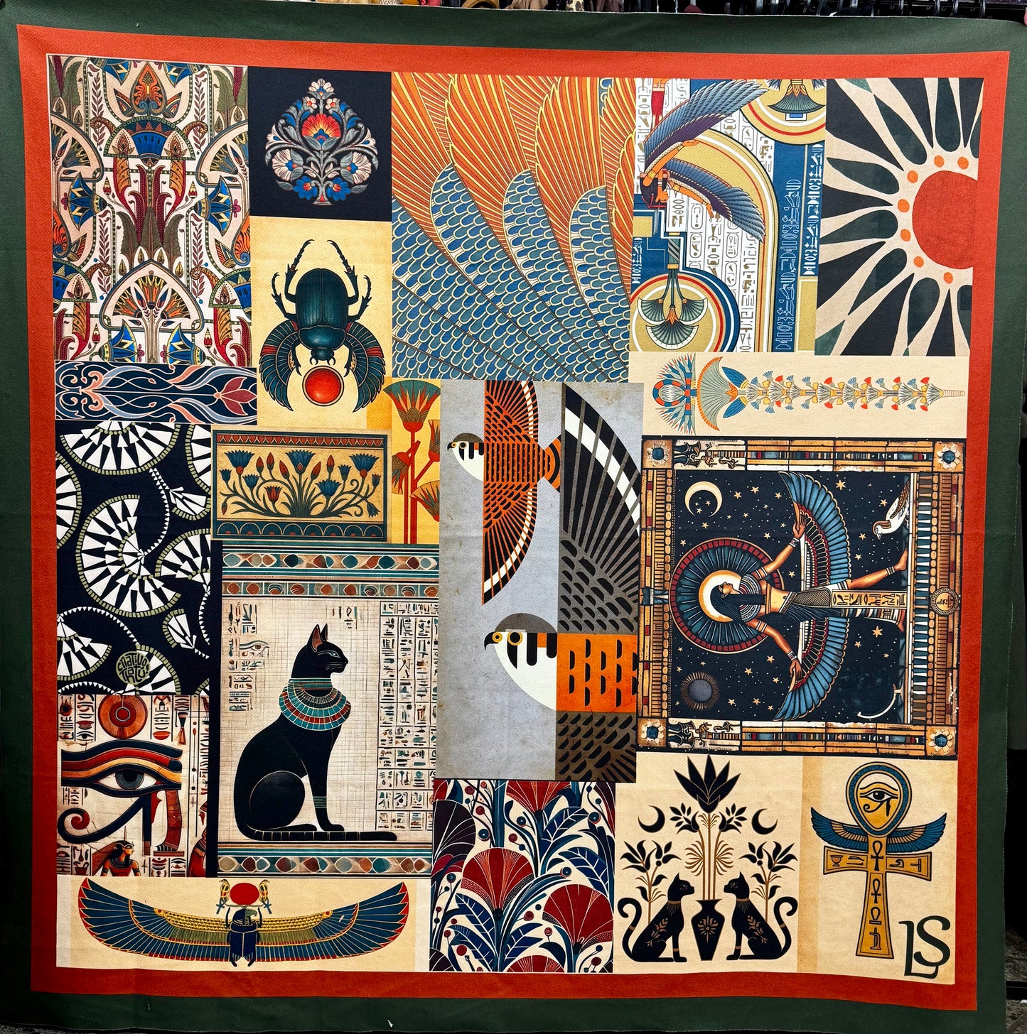 Cleopatra's Scroll Scarf