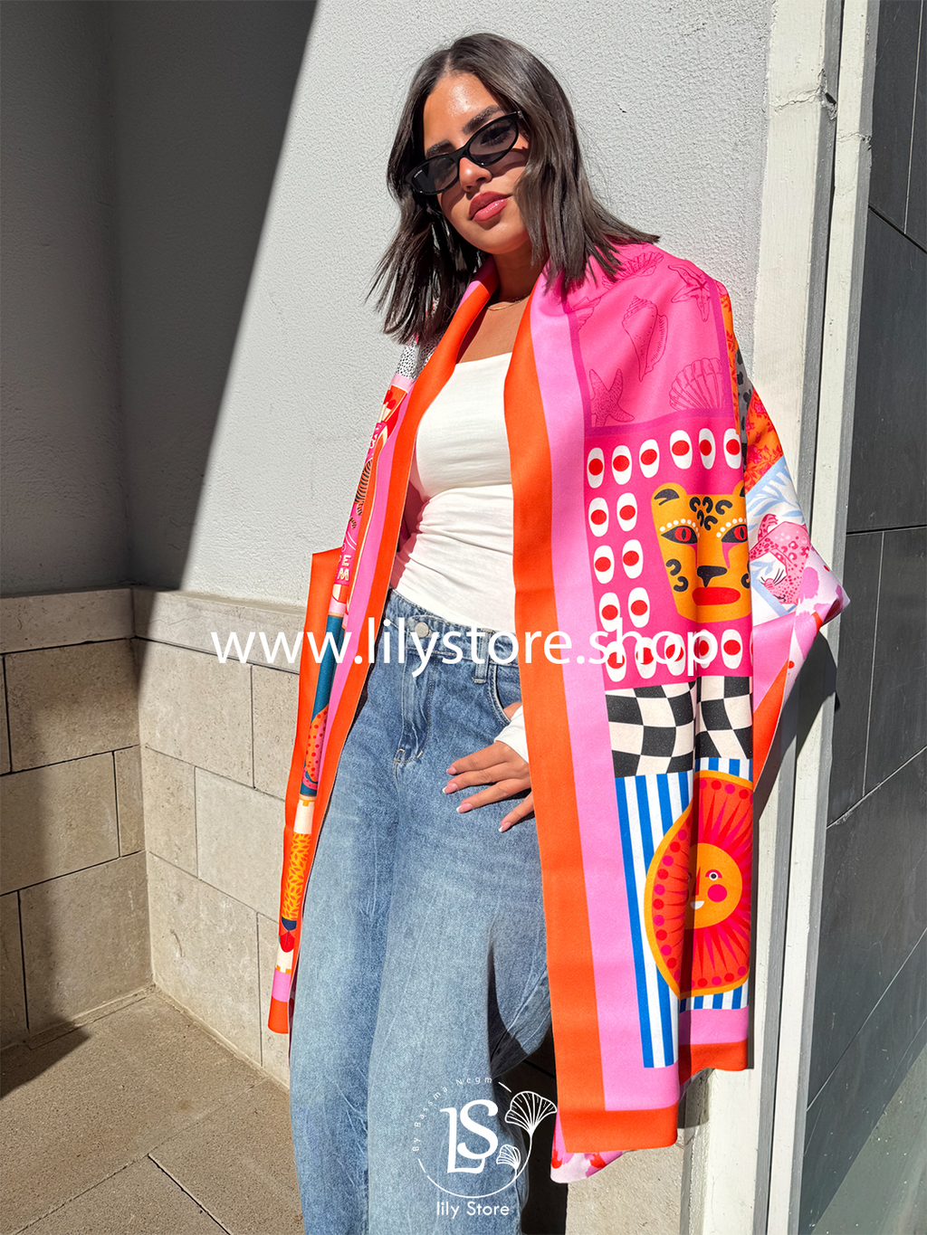 Lucky Charm Patch Scarf Rectangle