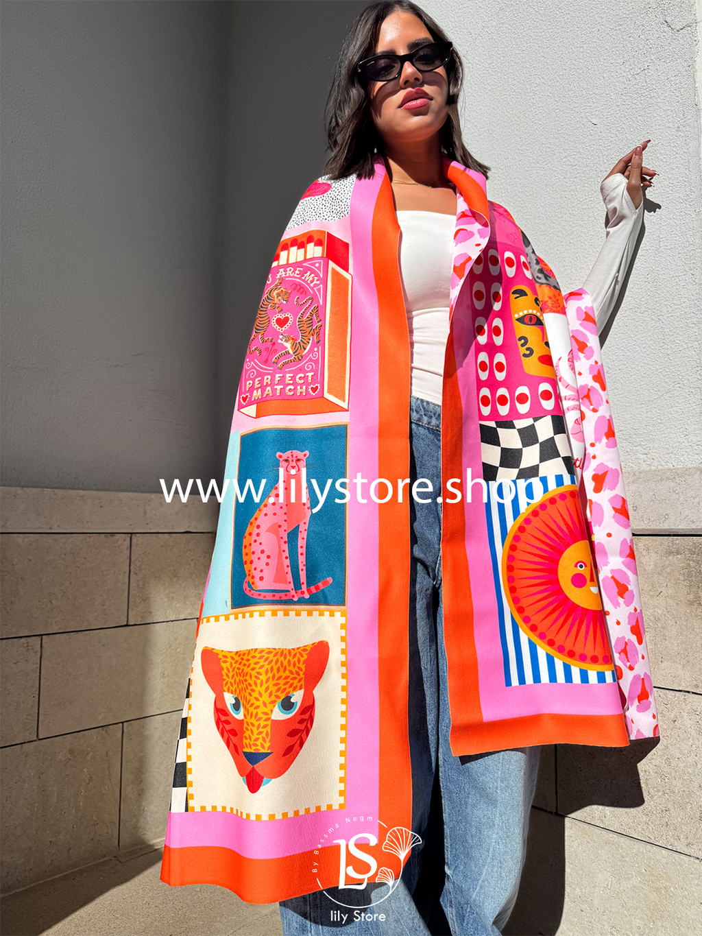 Lucky Charm Patch Scarf Rectangle