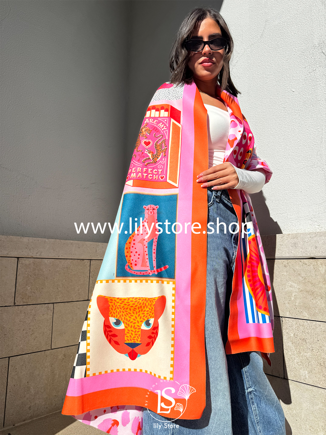 Lucky Charm Patch Scarf Rectangle