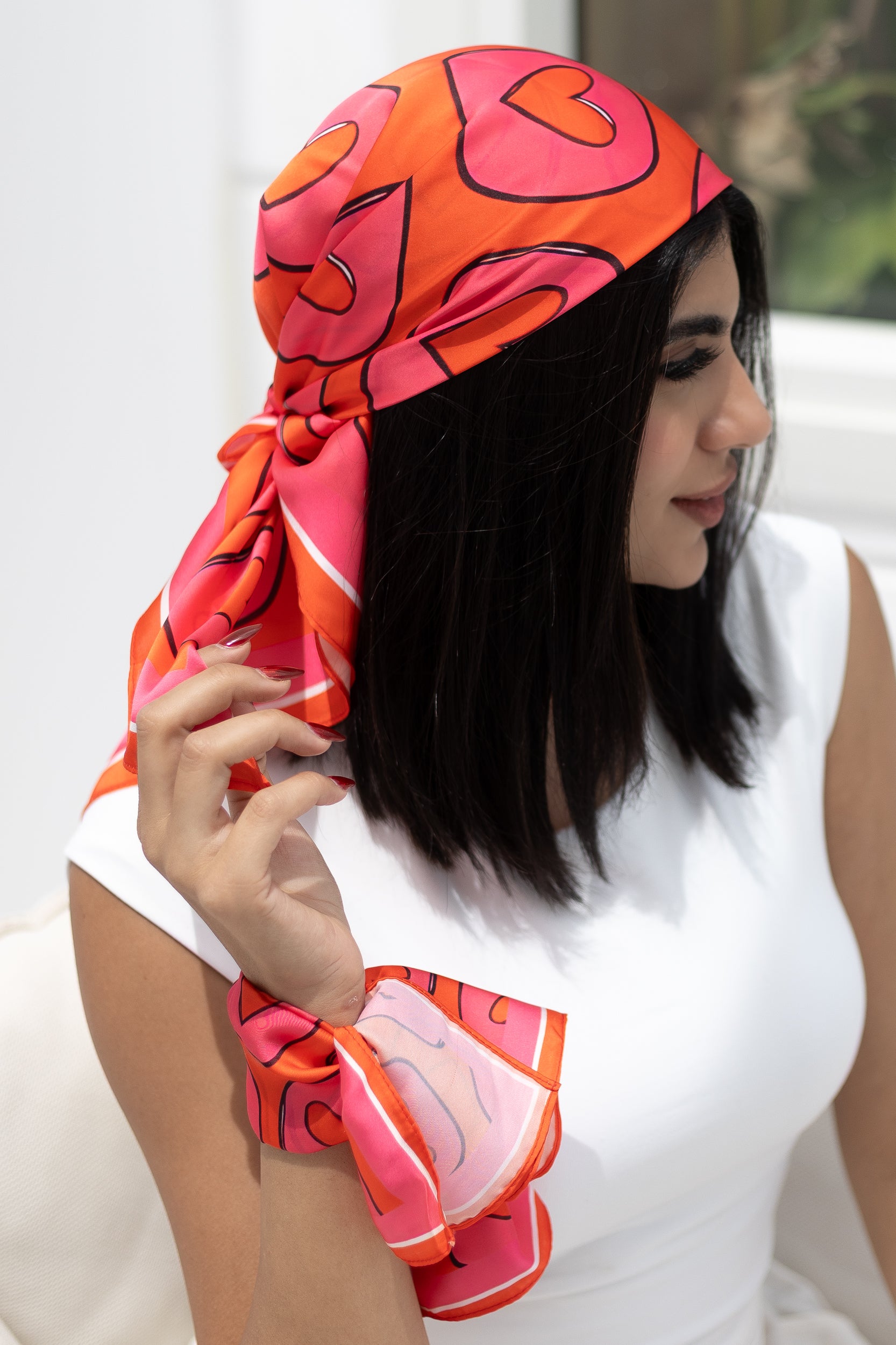 Heart Pop scarf