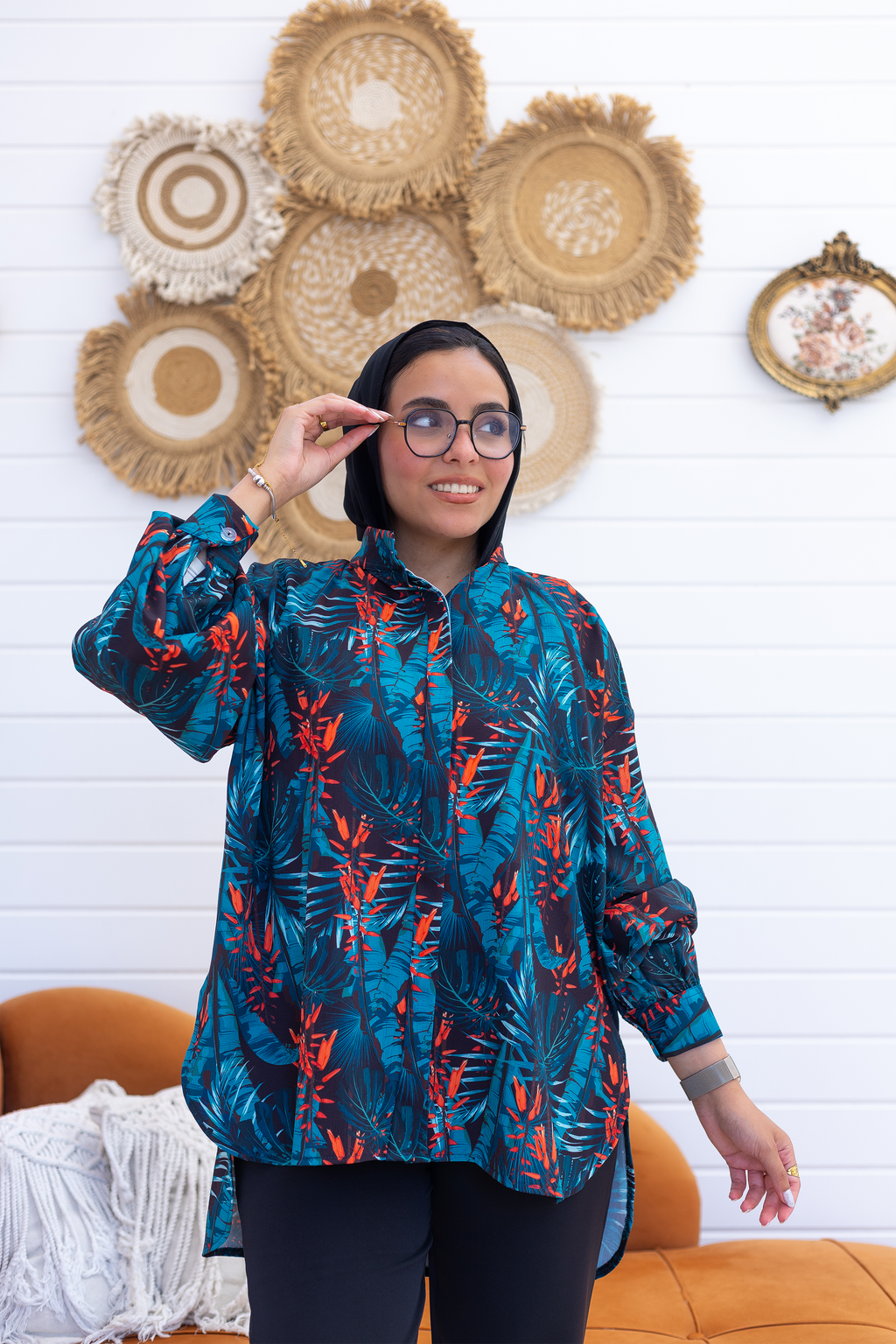 The Teal Tropicana Blouse