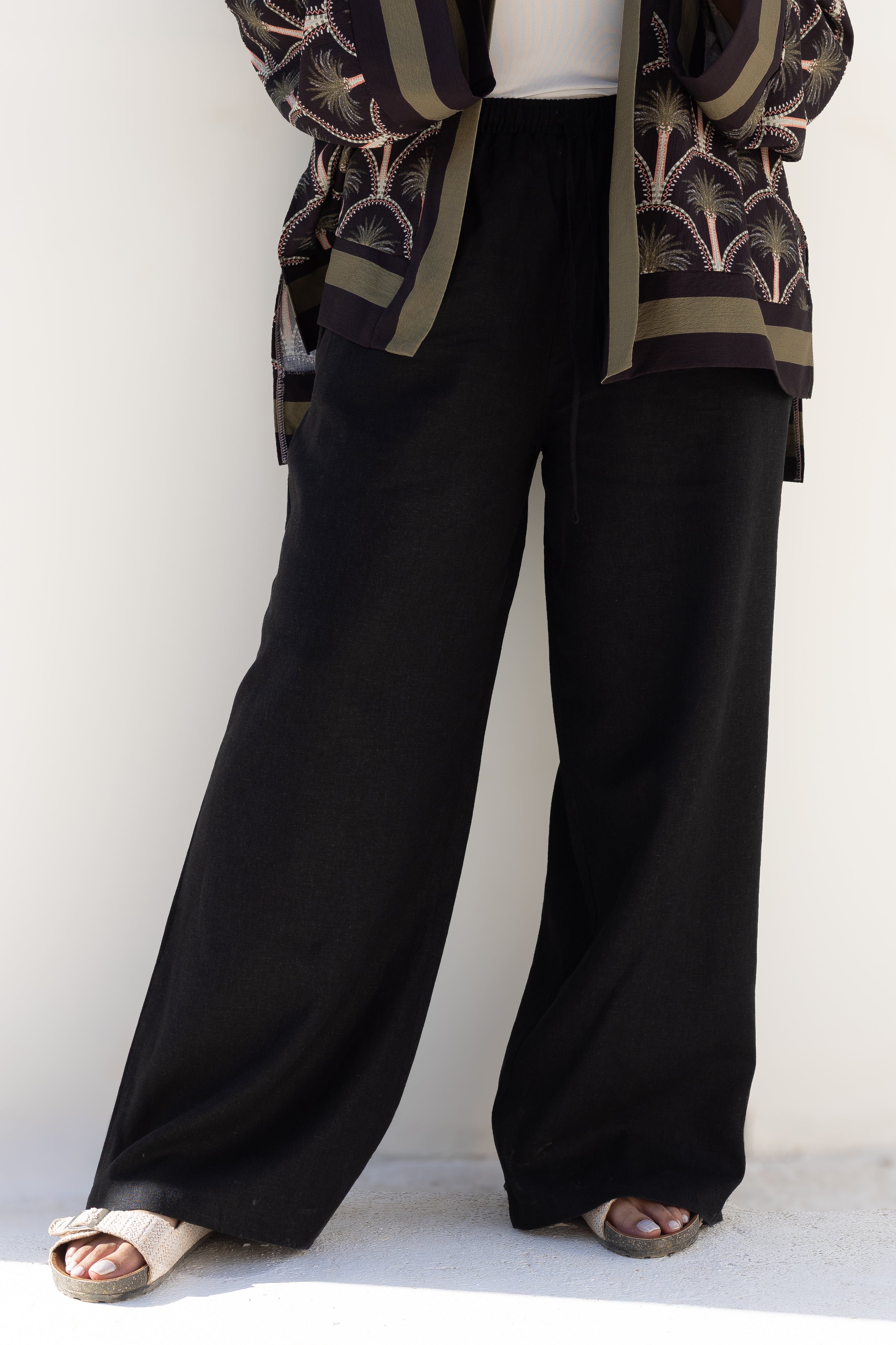 Pure linen pants