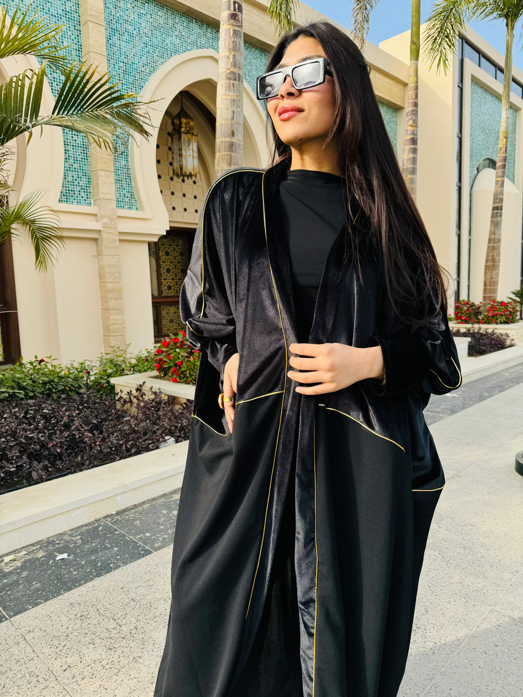 Velvet abaya