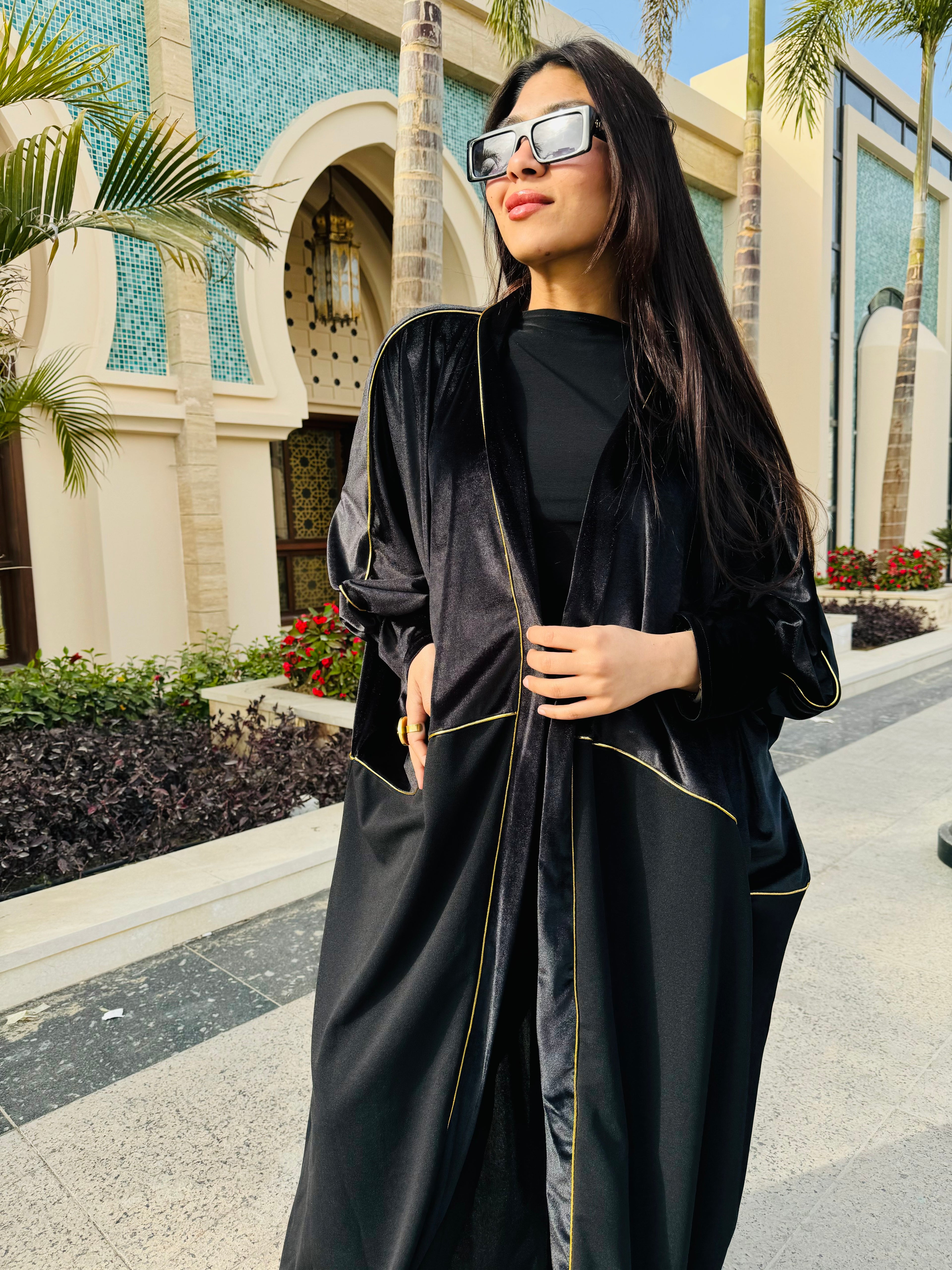 Velvet abaya