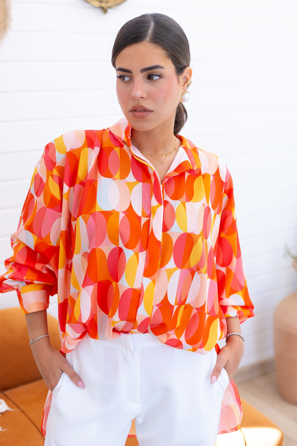 The Sunset Retro Blouse