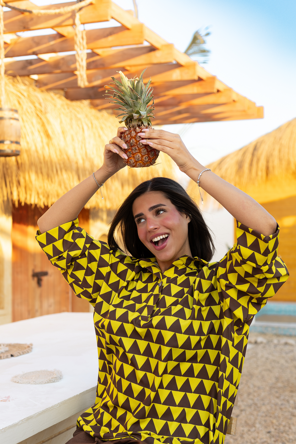 The Pineapple Pyramid blouse