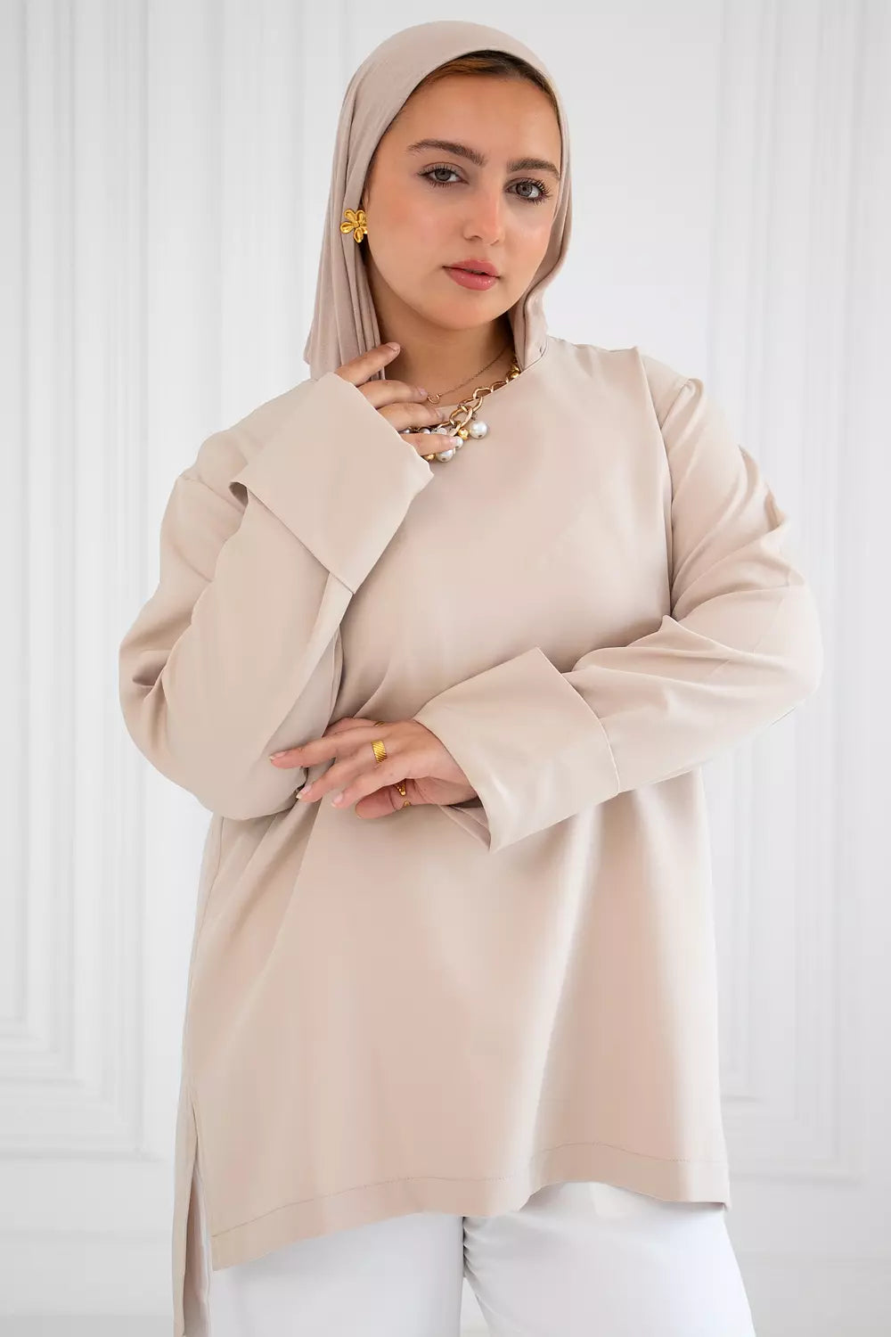 Rosa high and low blouse