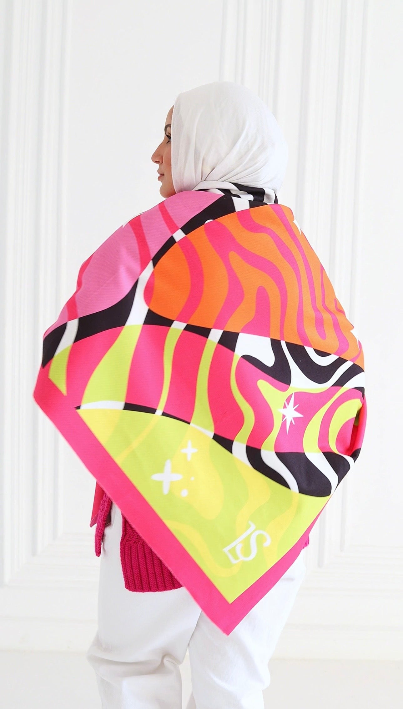 Tia pullover + Funky Stripes Scarf