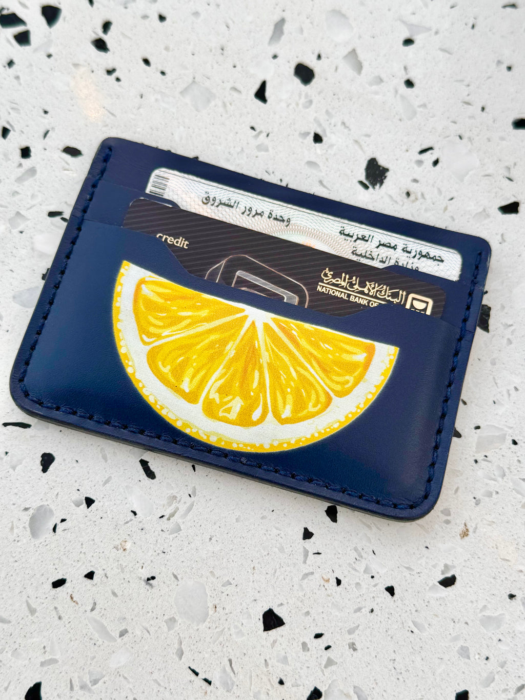 Lemon Bloom card holder