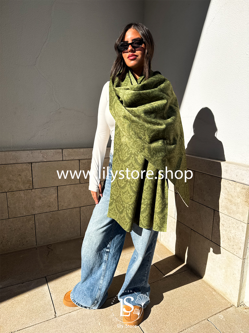 Cleopatra's Scroll Scarf Rectangle