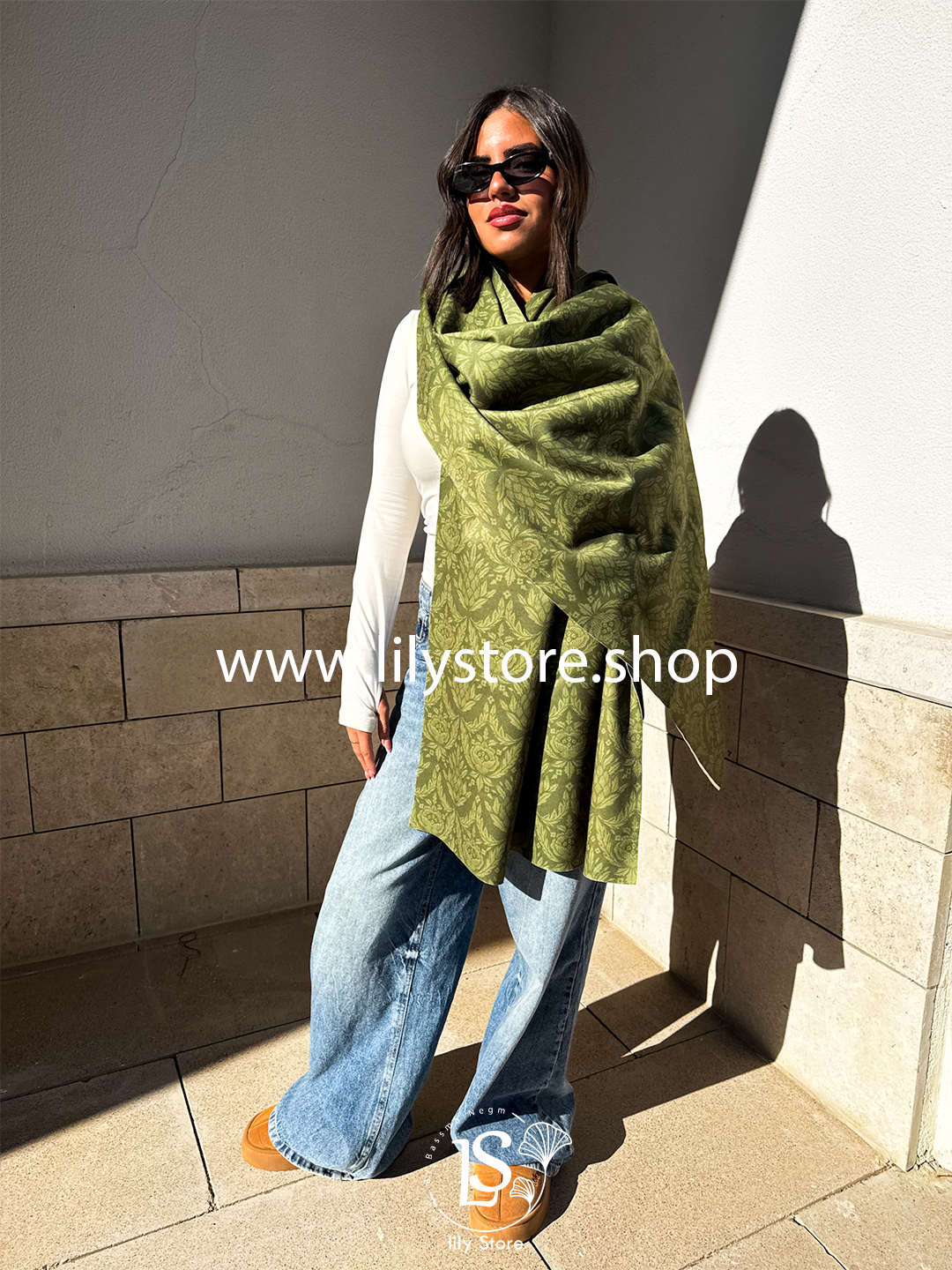 Cleopatra's Scroll Scarf Rectangle