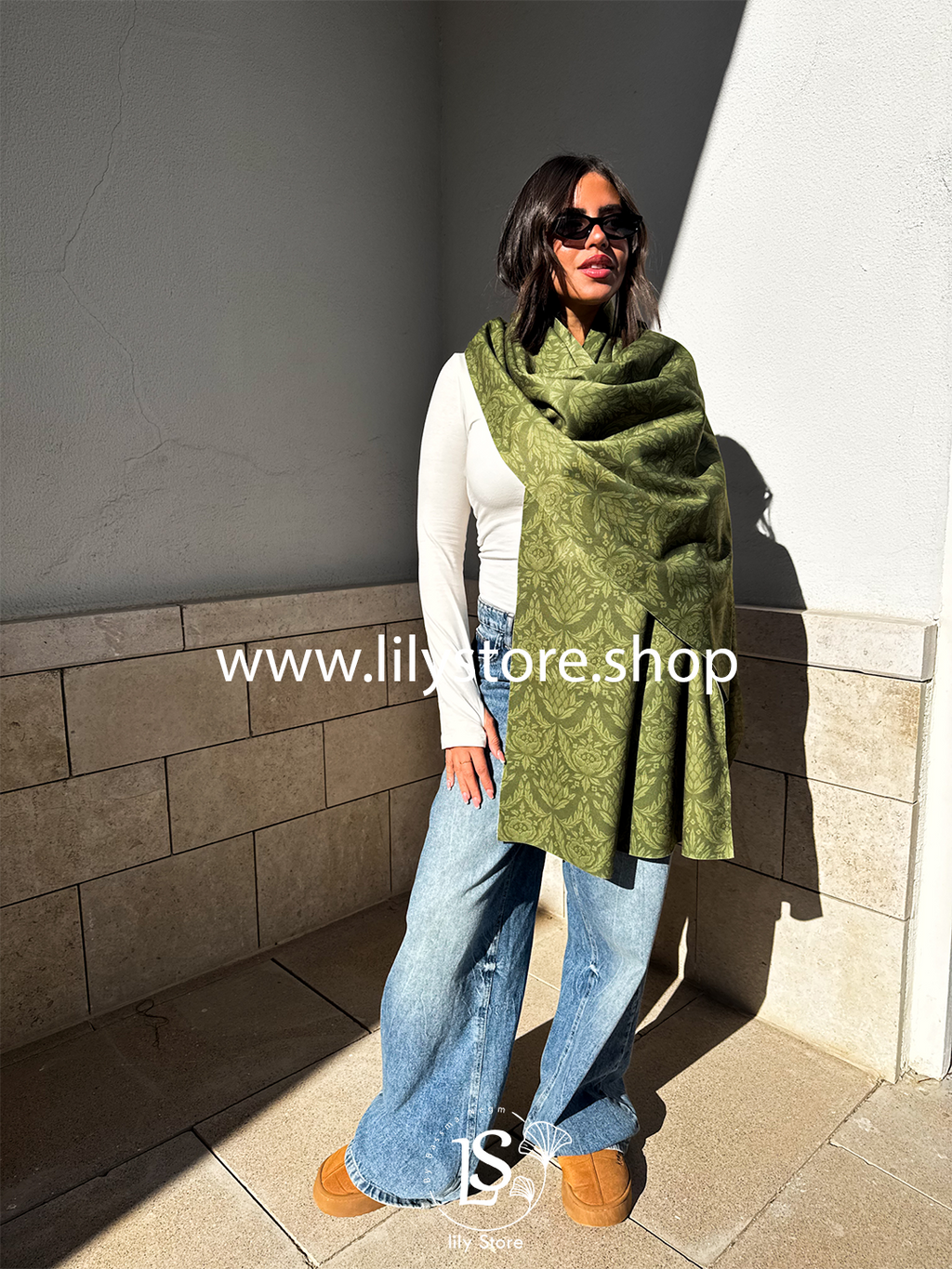 Cleopatra's Scroll Scarf Rectangle