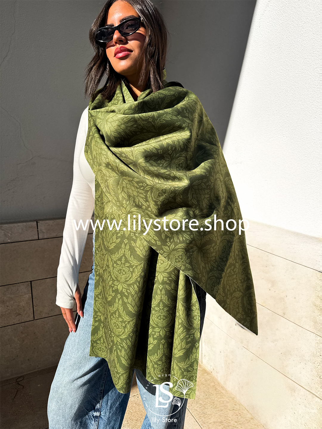Cleopatra's Scroll Scarf Rectangle