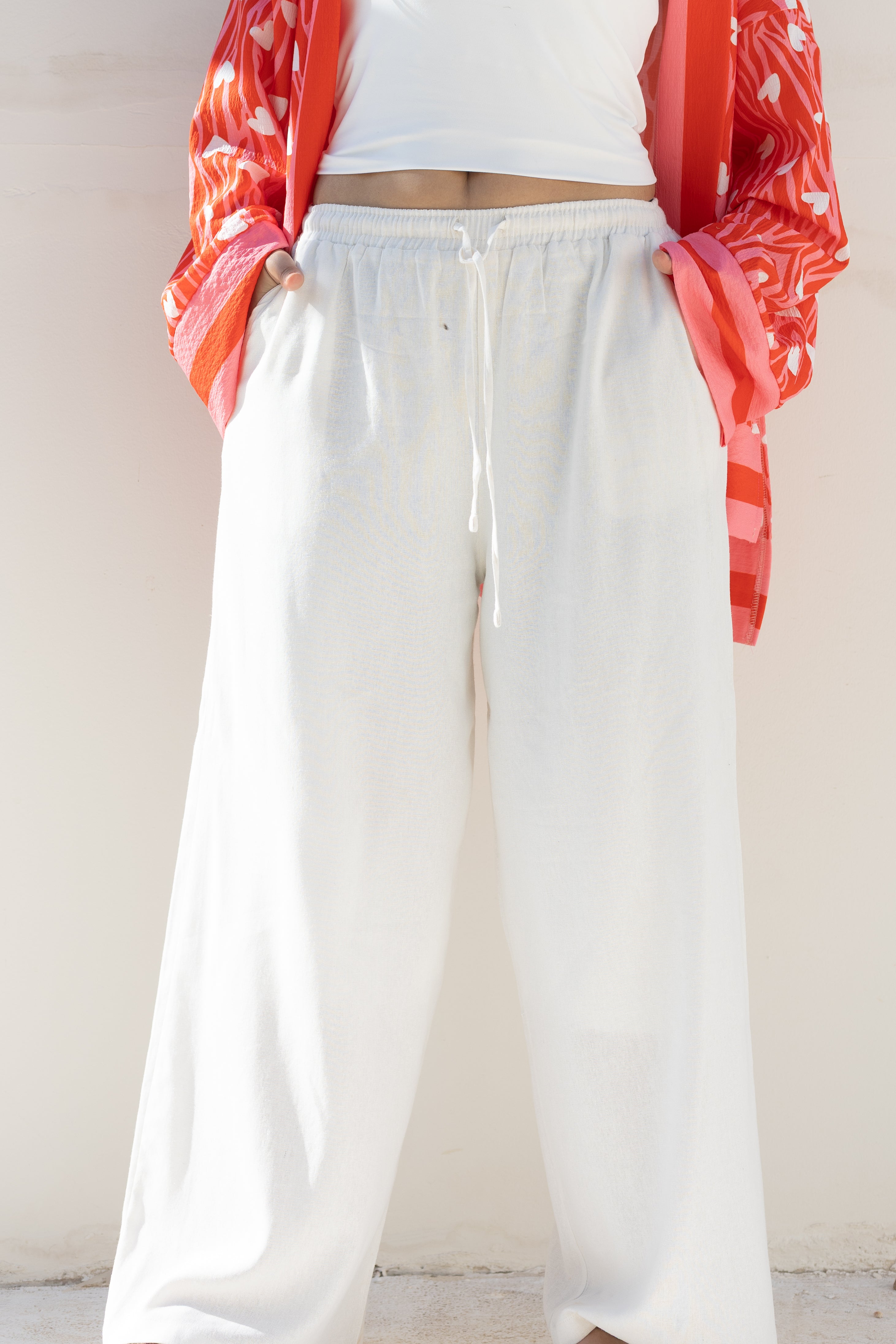 Pure linen pants
