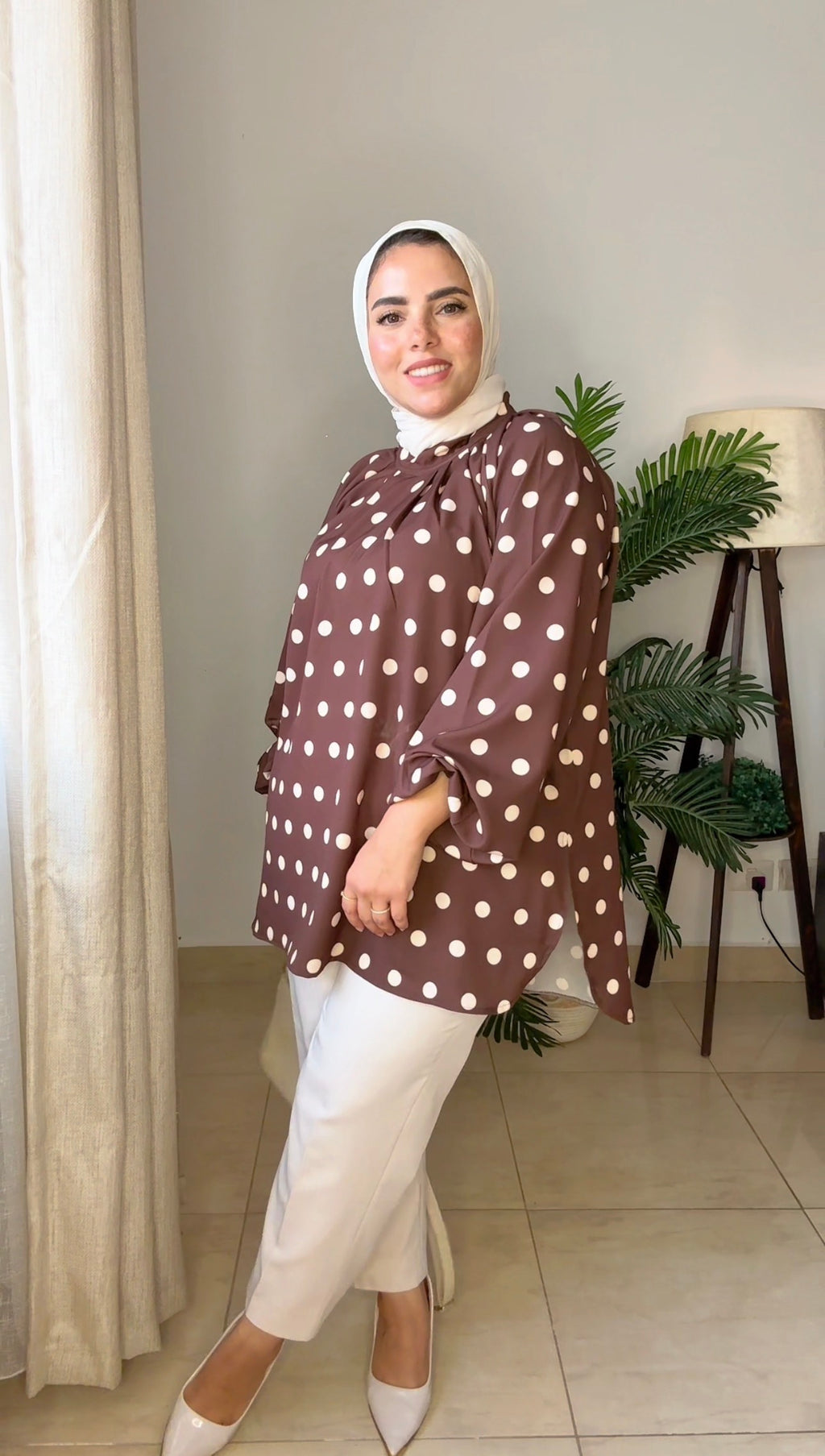 Polka dots blouse