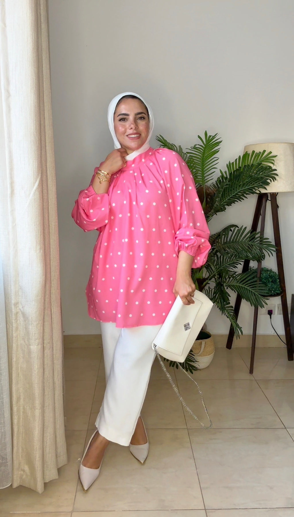 Polka dots blouse