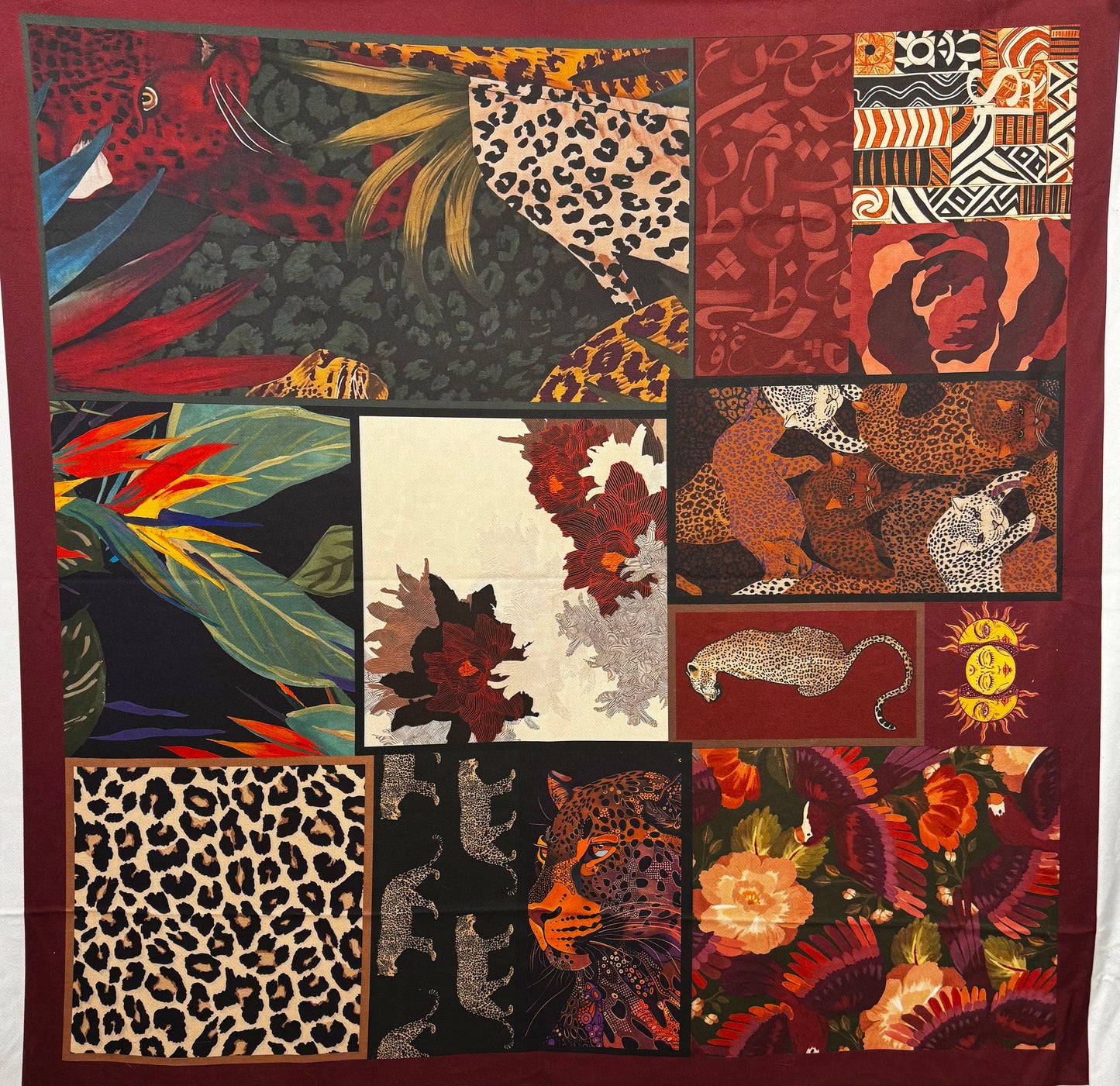 The Big Cat Patchwork Scarf