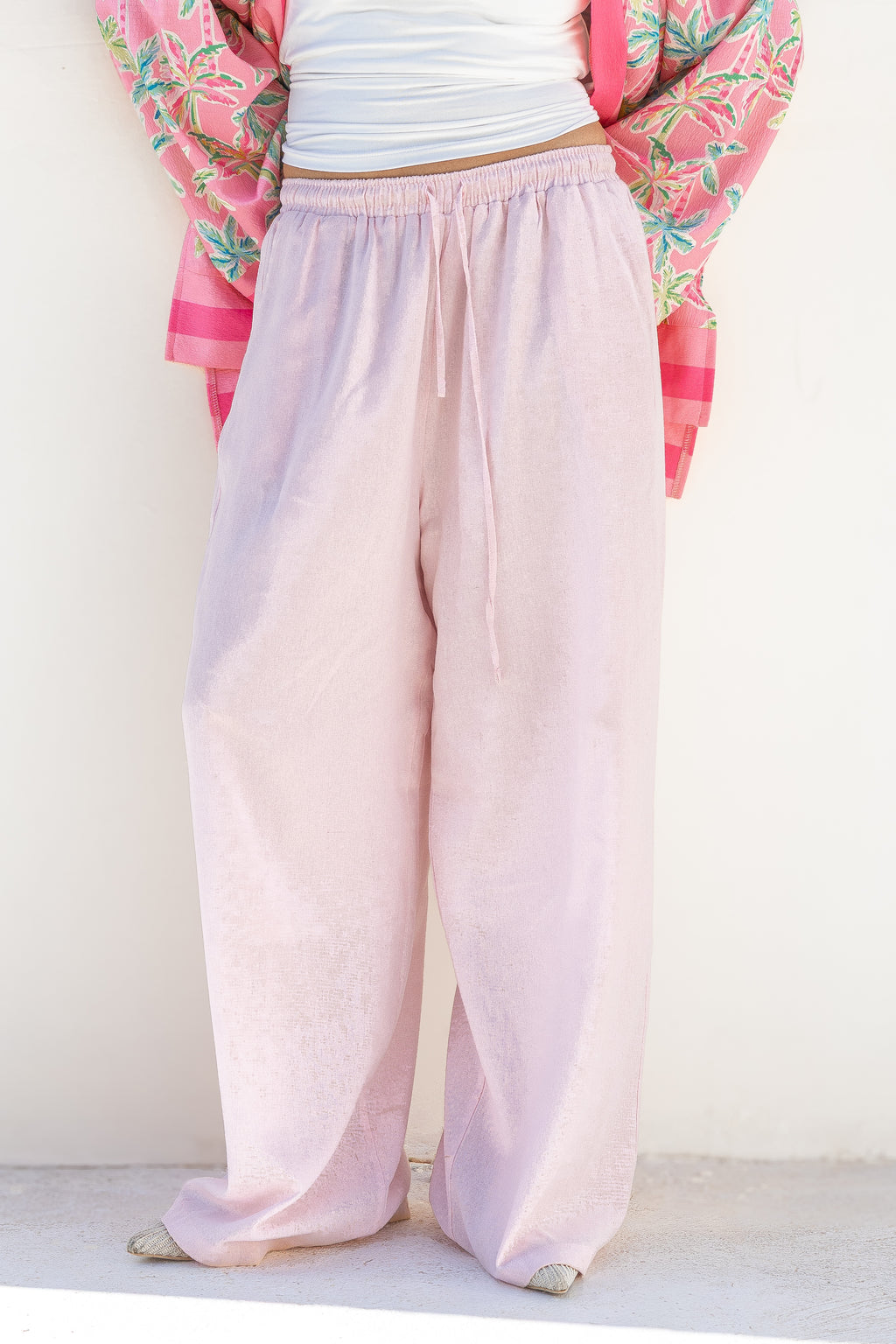 Pure linen pants