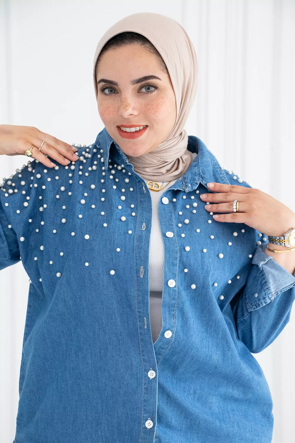 Pearl Denim Shirt