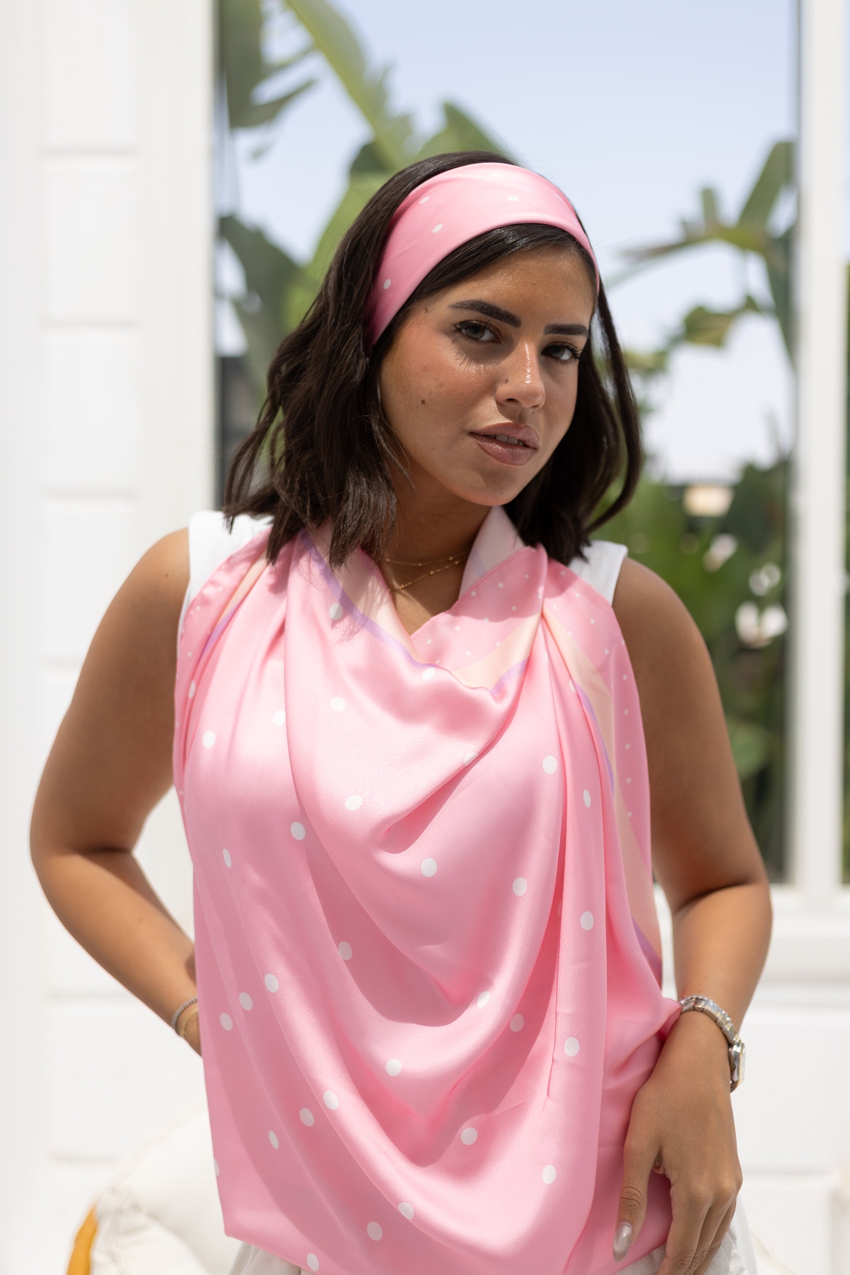 Rosy Mist scarf