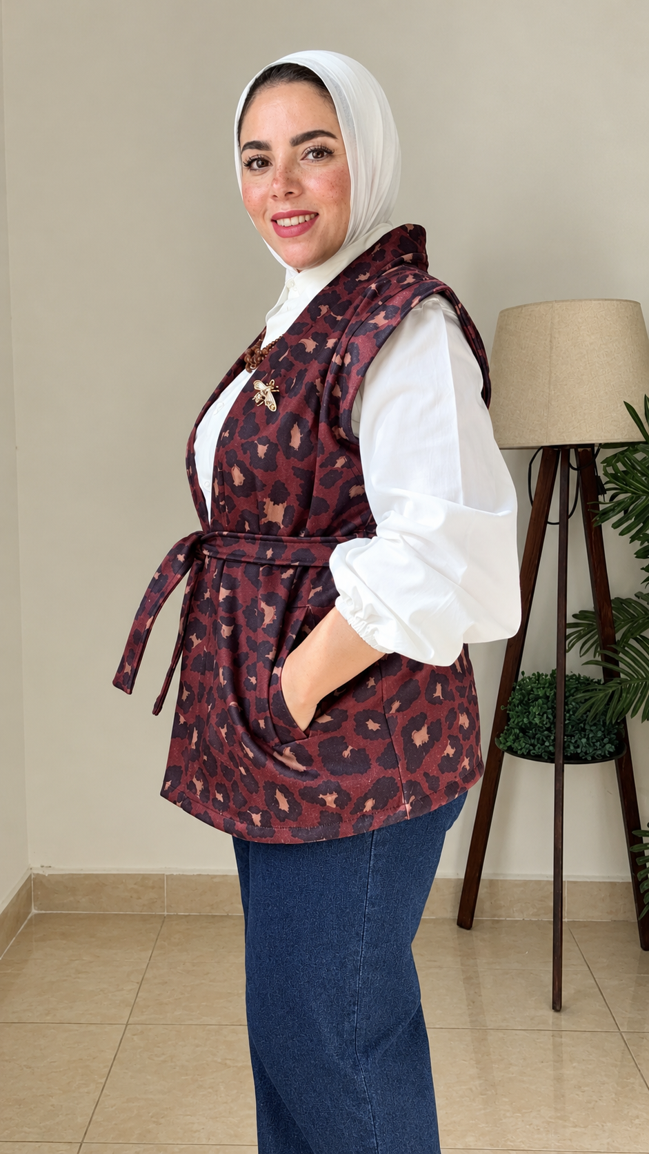 Big Cat Patchwork Vest