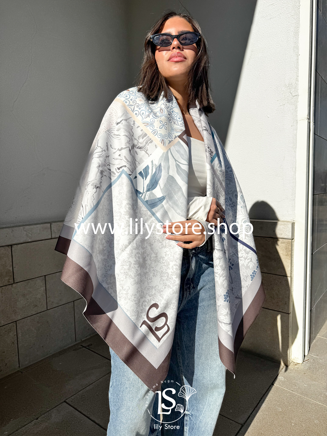 Soft gray scarf