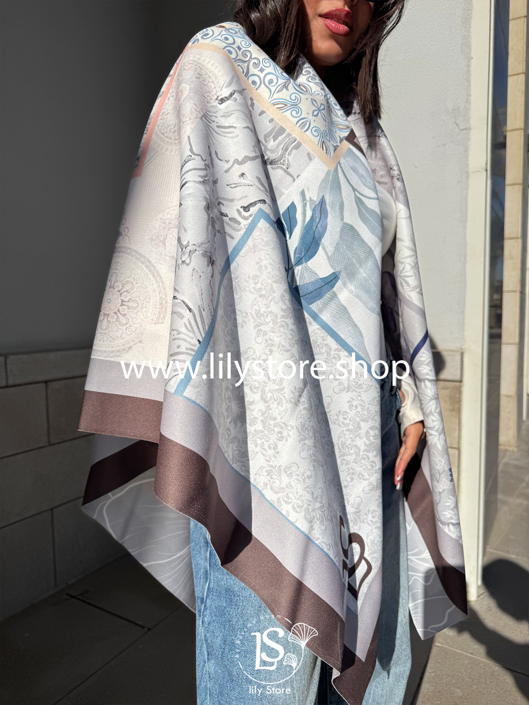 Soft gray scarf
