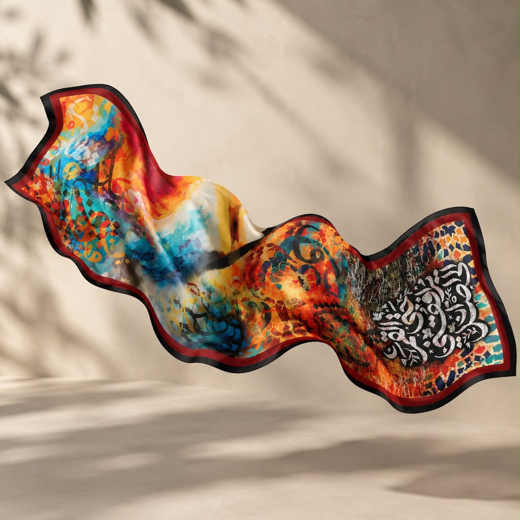 Abstract fusion scarf rectangle
