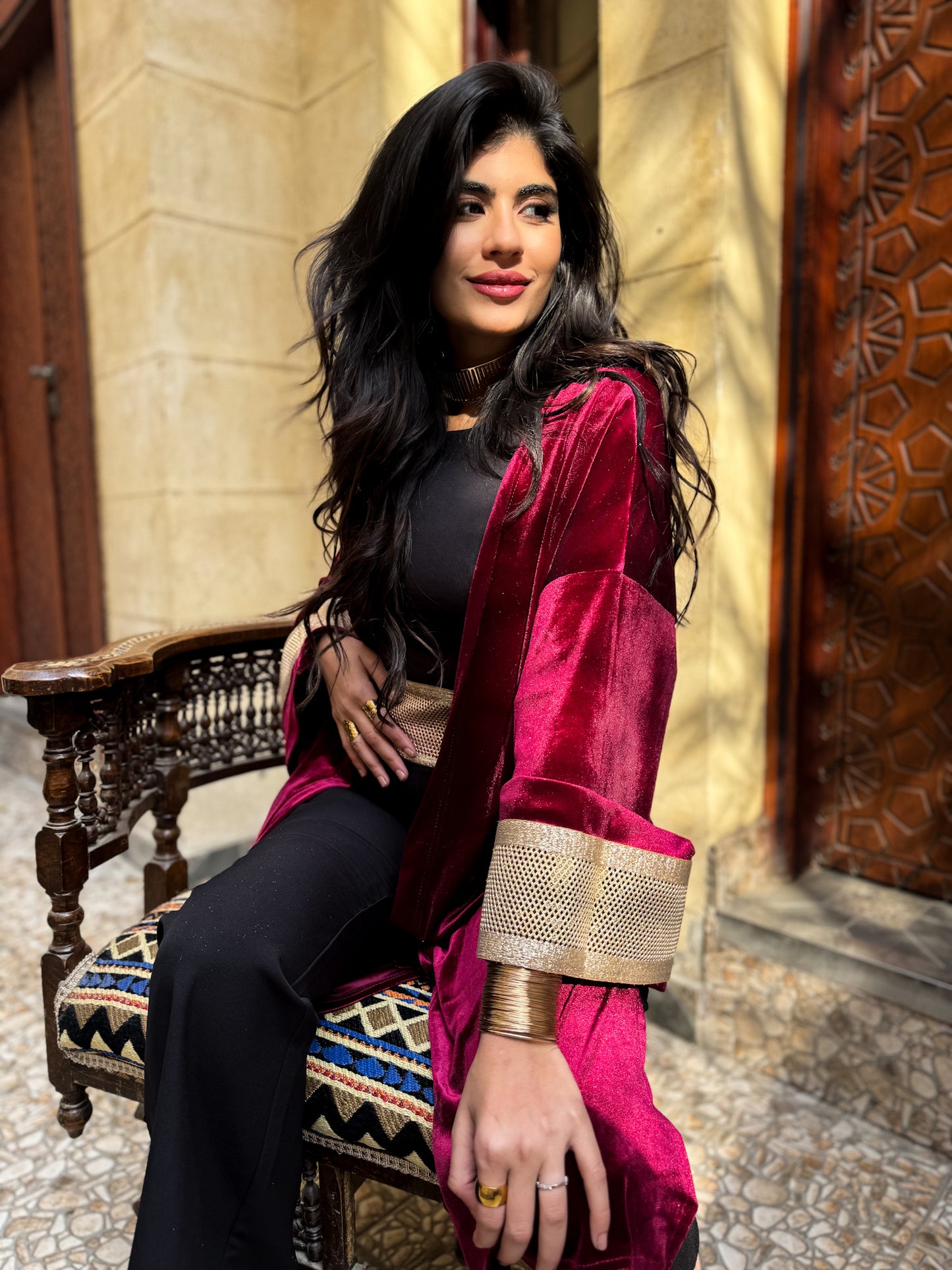Opal mid length Kaftan
