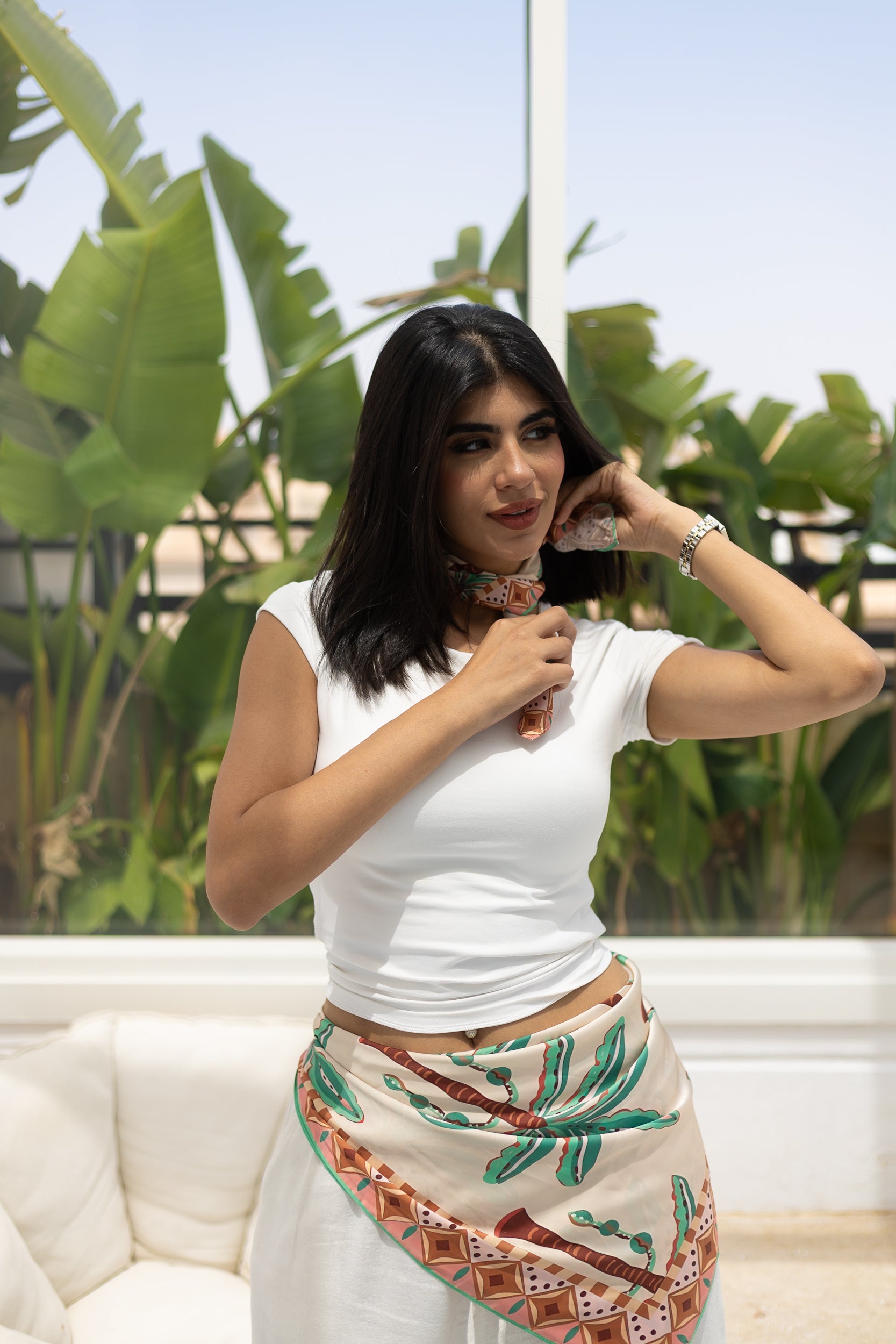 Palm Oasis Scarf