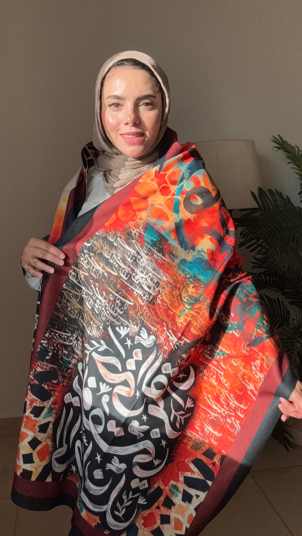 Abstract fusion scarf rectangle