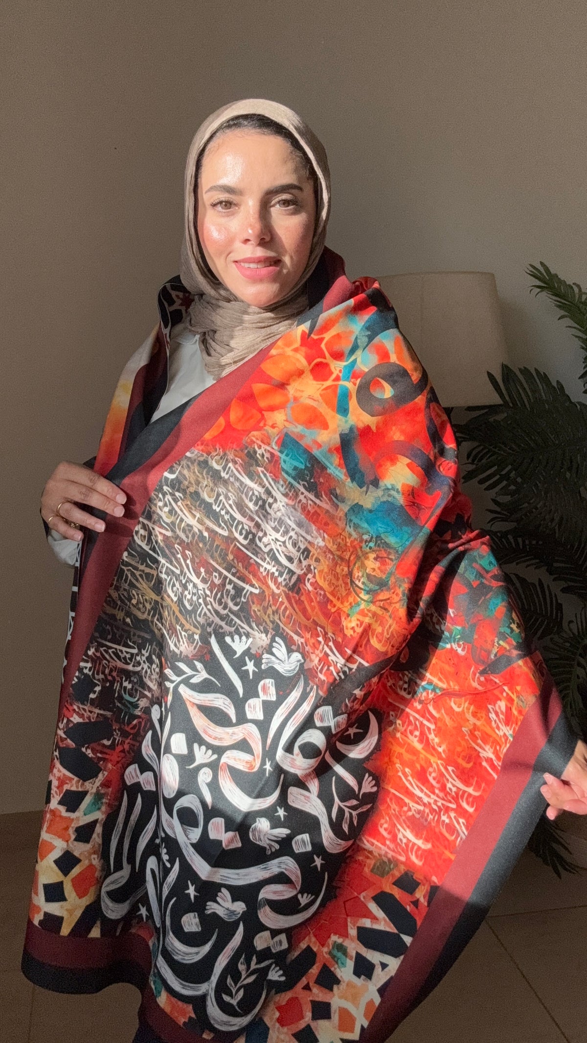 Abstract fusion scarf rectangle