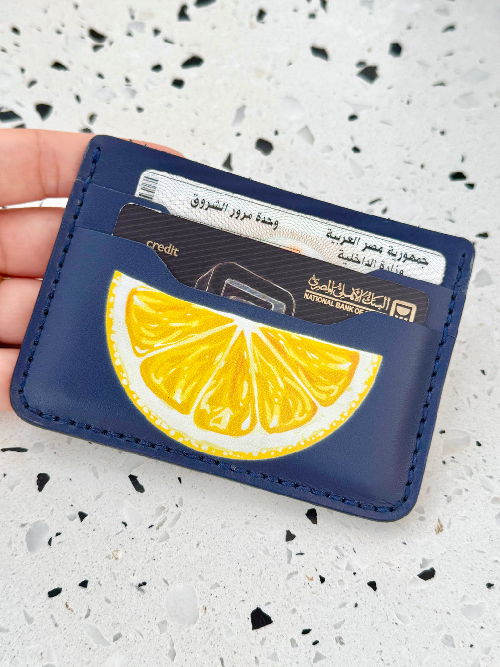 Lemon Bloom card holder
