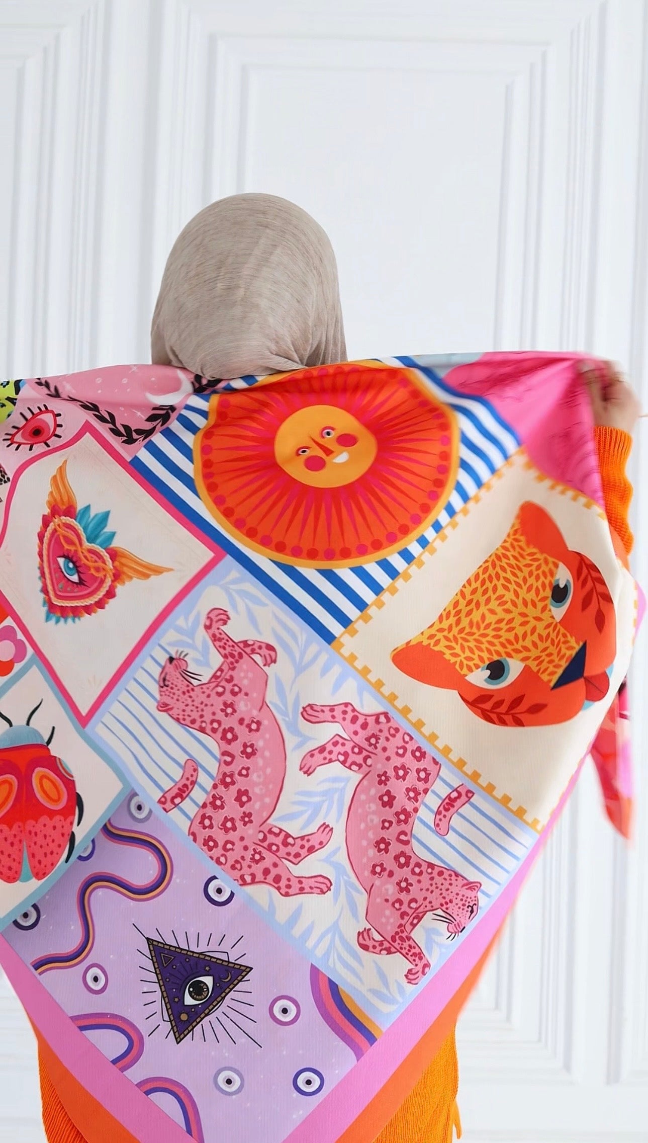 Gigi pullover + Lucky Charm Patch Scarf