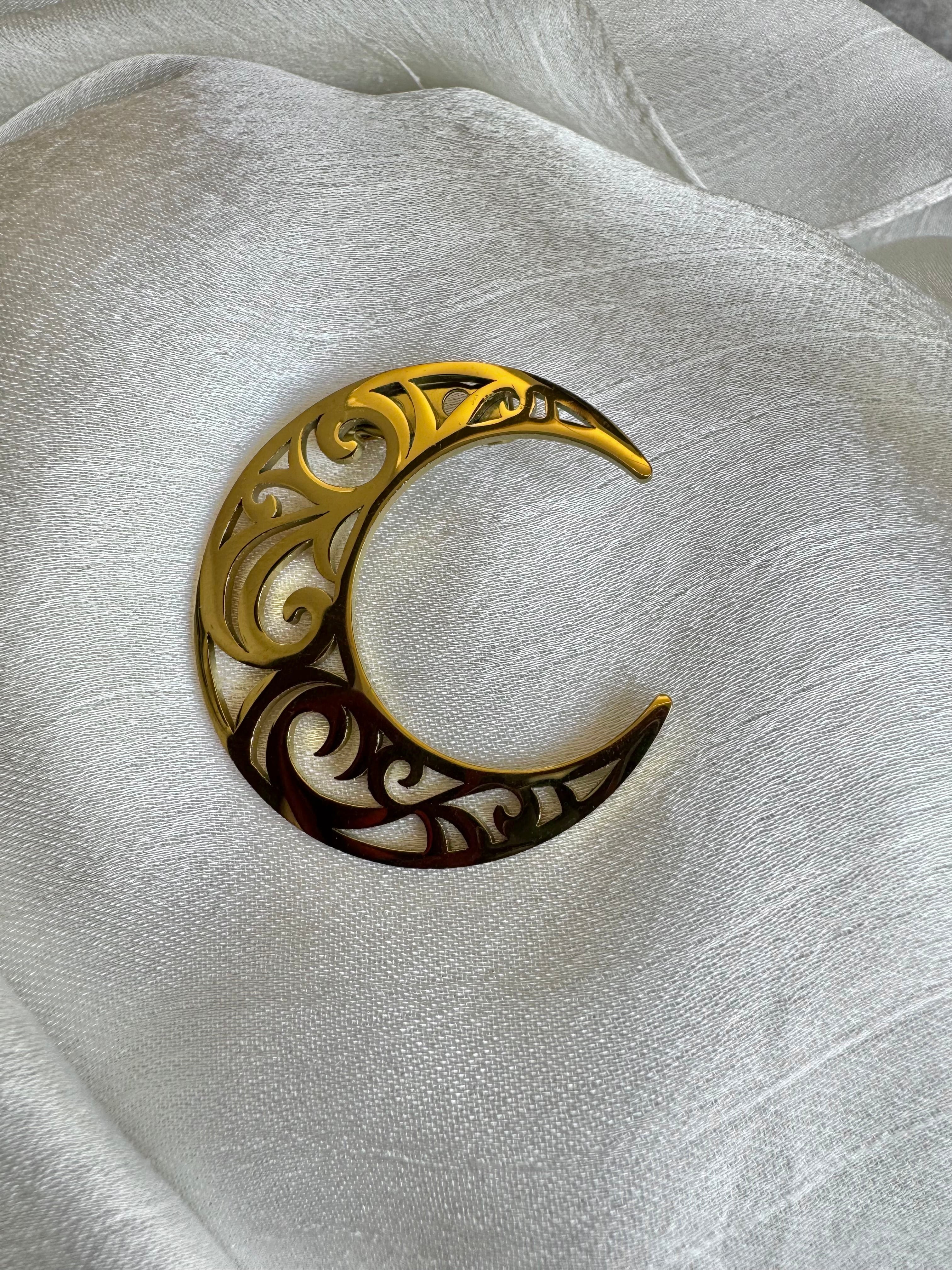 Moon brooch