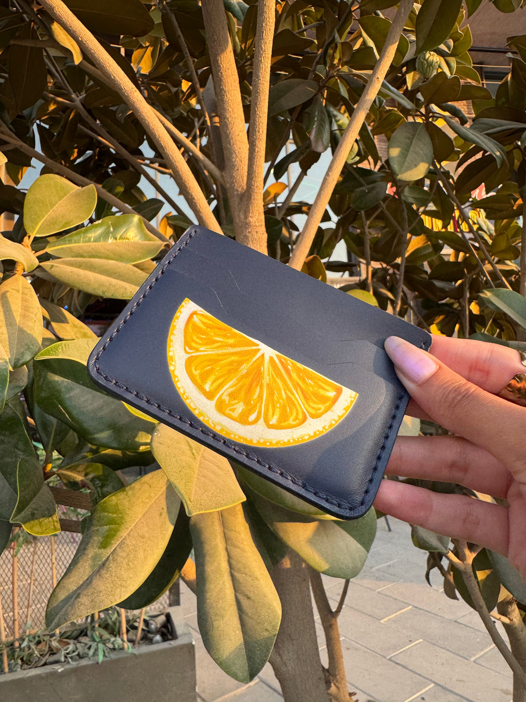Lemon Bloom card holder