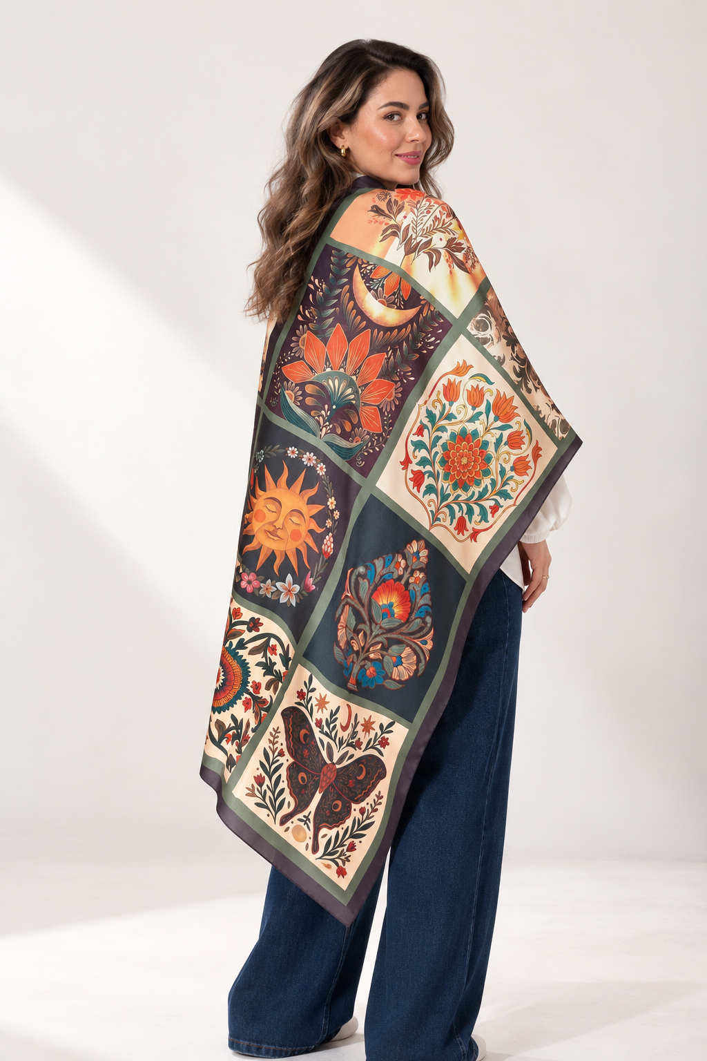 Sunset Mosaic Scarf rectangle