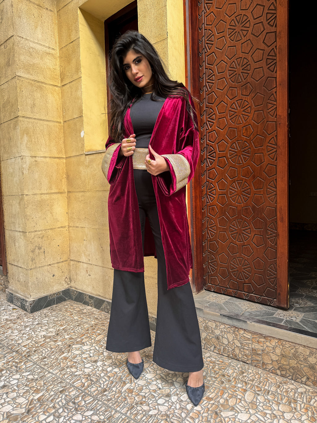 Opal mid length Kaftan