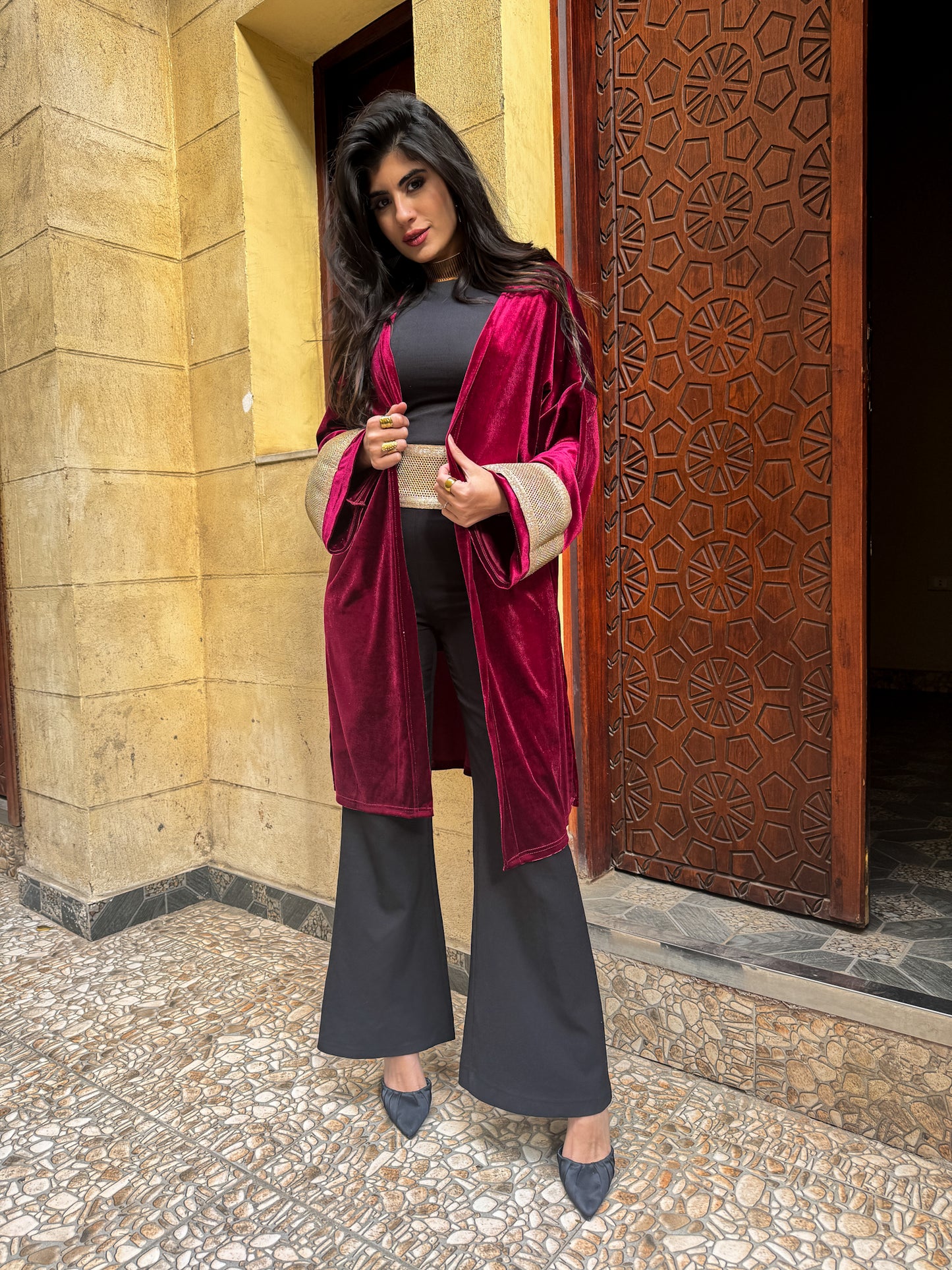 Opal mid length Kaftan