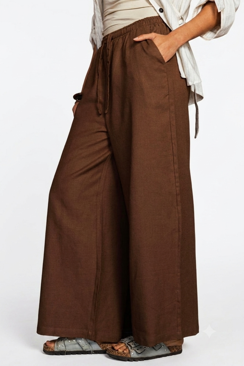 Pure linen pants