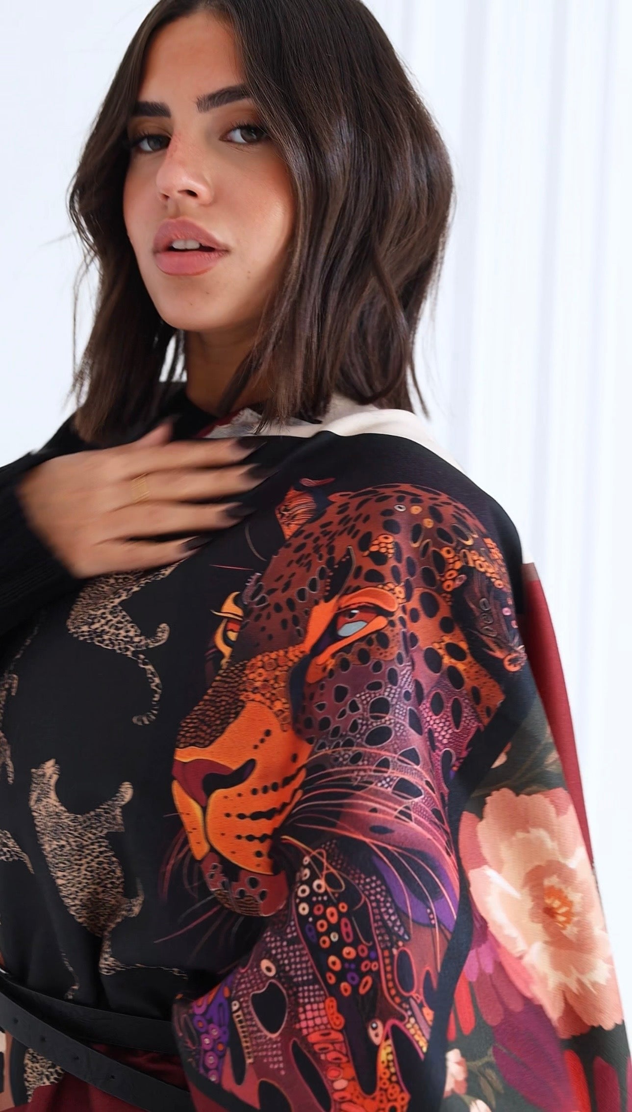 Lillian pullover + The Big Cat Patchwork Scarf